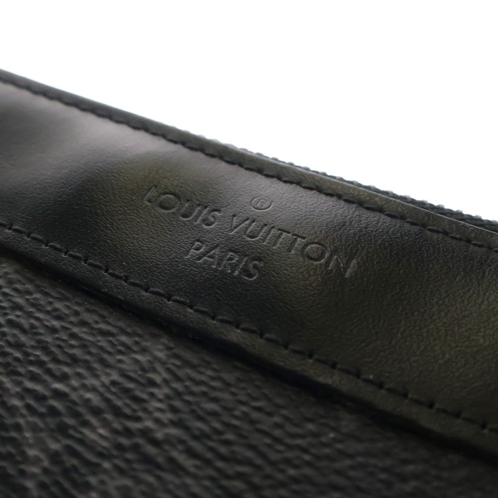 LOUIS VUITTON(ルイヴィトン) モノグラムエクリプス ポシェットディスカバリーPM ポーチ ケース セカンドバッグ ブラック レザー×PVC シルバー金具 M44323