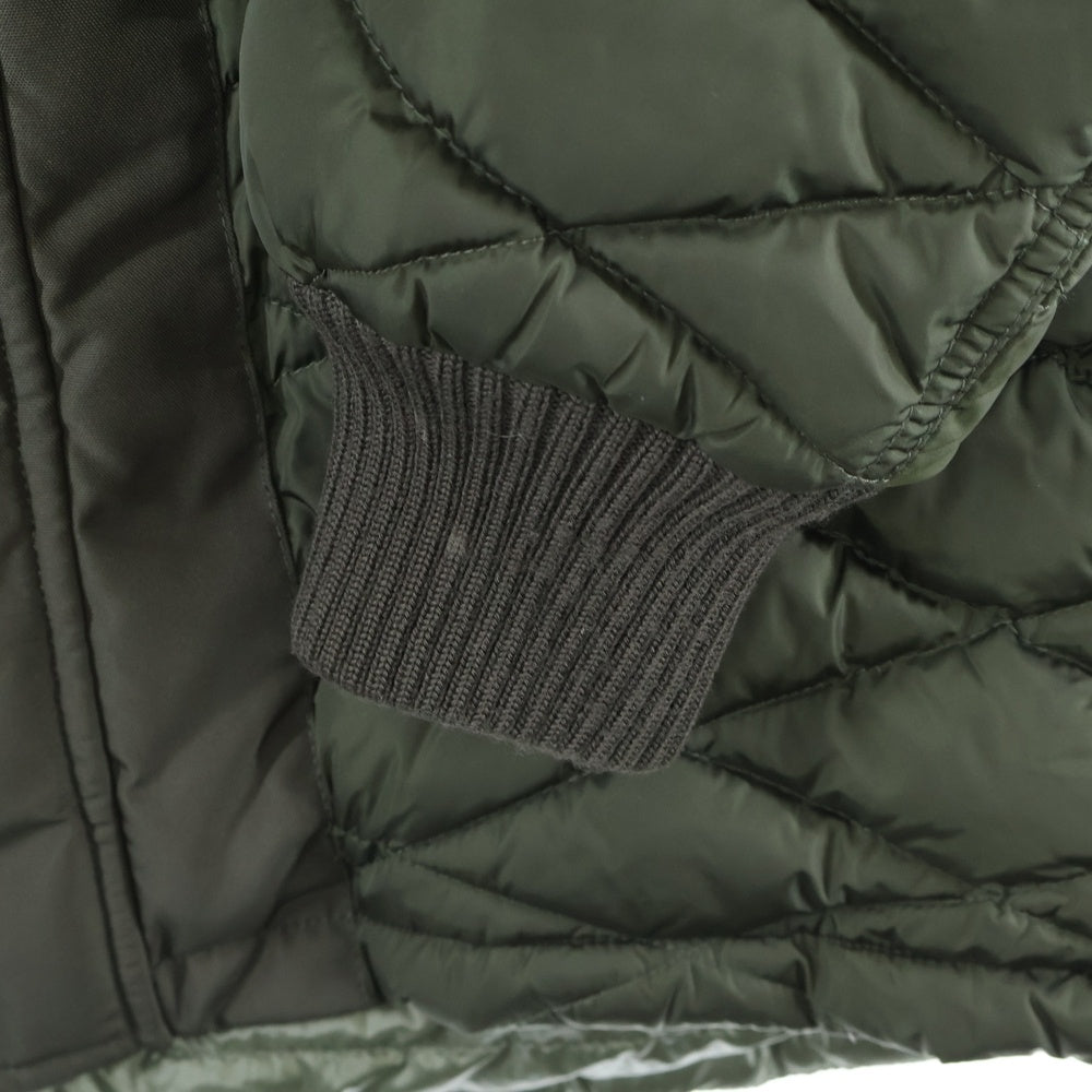 MONCLER(モンクレール) GAUTHIER ゴティエ キルティング ミリタリー フーデッド ジップアップ フック ダウン ロング ジャケット コート カーキ 420914236185 54155