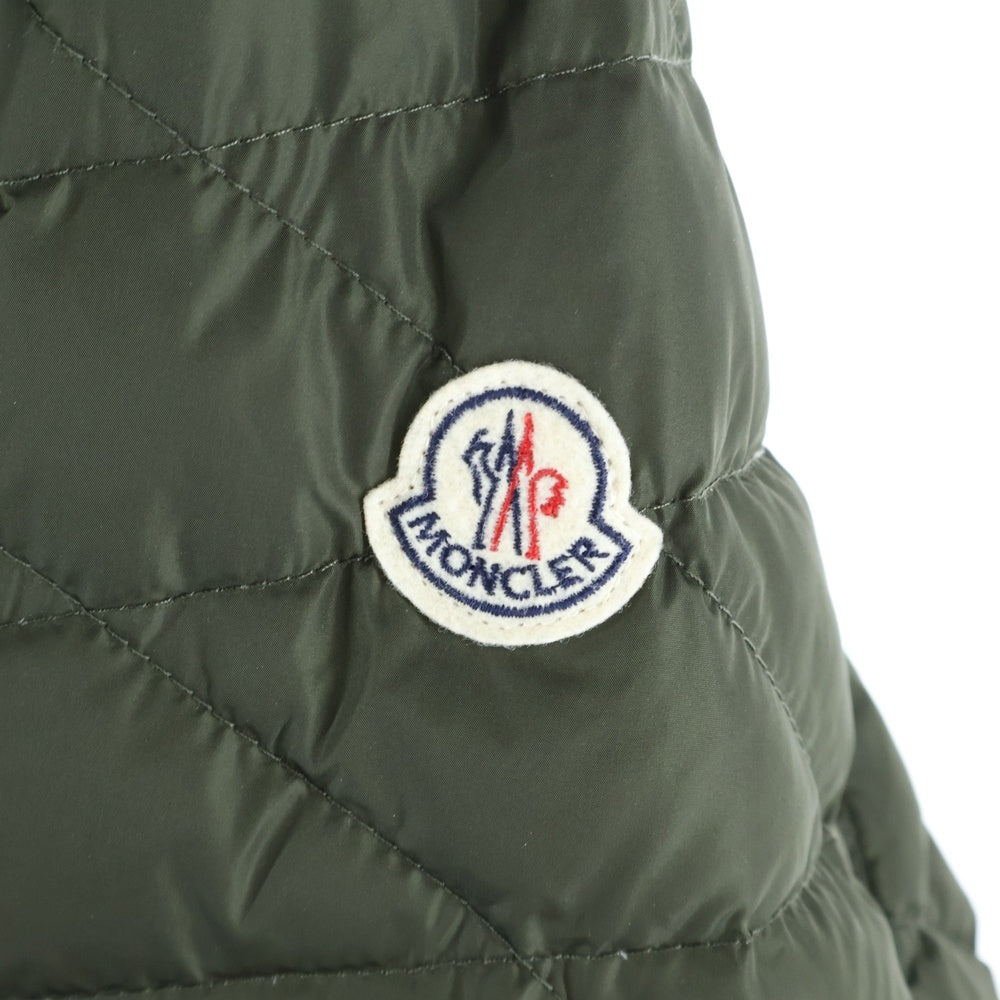MONCLER(モンクレール) GAUTHIER ゴティエ キルティング ミリタリー フーデッド ジップアップ フック ダウン ロング ジャケット コート カーキ 420914236185 54155