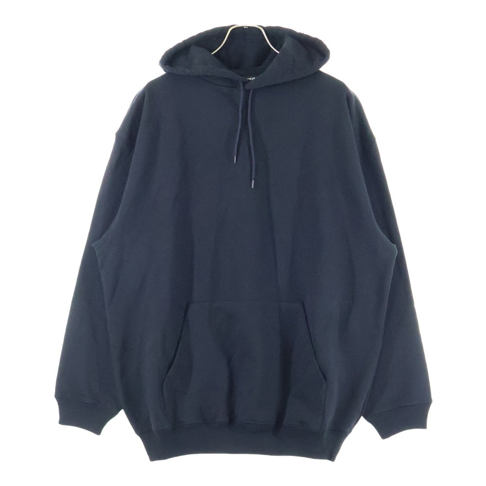 BALENCIAGA(バレンシアガ) バックロゴプリント オーバーサイズ プルオーバースウェットパーカー フーディー ブラック 508184