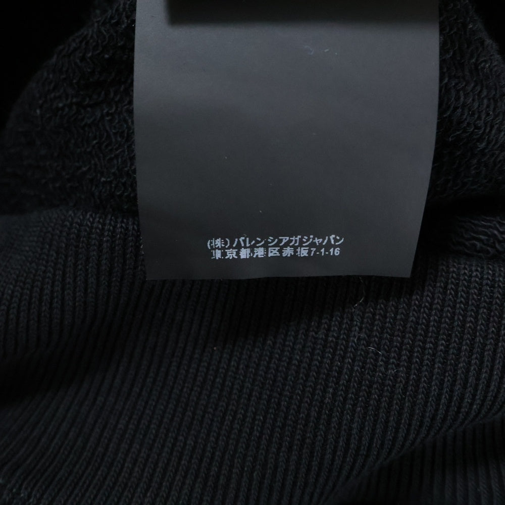BALENCIAGA(バレンシアガ) バックロゴプリント オーバーサイズ プルオーバースウェットパーカー フーディー ブラック 508184