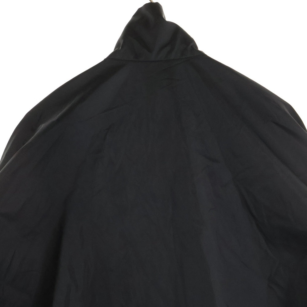 BALENCIAGA(バレンシアガ) 18AW ポプリンシャツブルゾン ナイロン デニム 切り替え ジップアップ ジャケット ブラック/ホワイト 529213