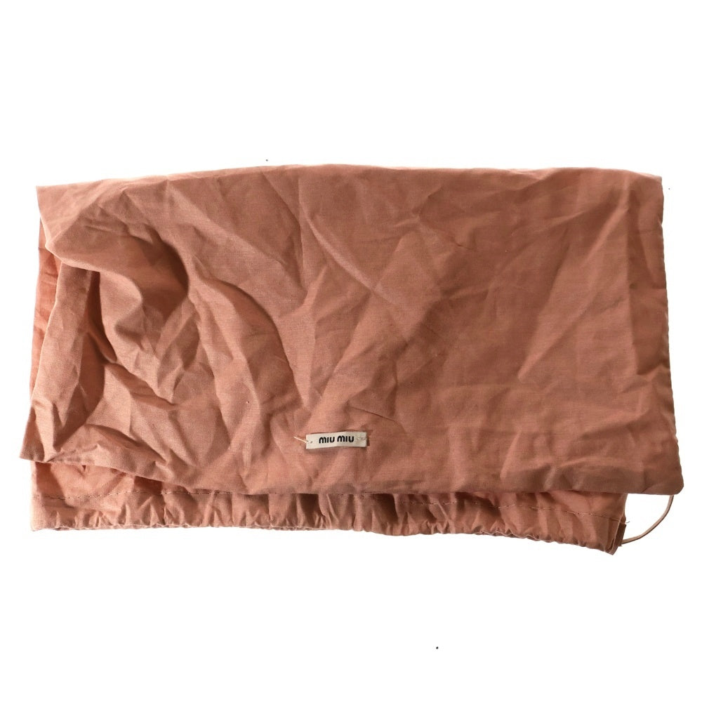 miumiu(ミュウミュウ) ラメグリッター ビジュー装飾 ハーネス レザー レースアップ ローカットシューズ スニーカー シルバー レディース