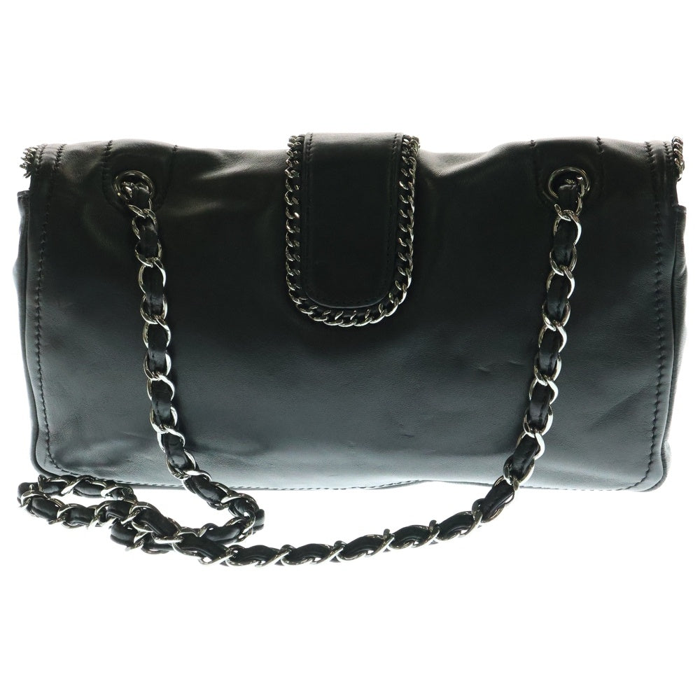 CHANEL(シャネル) ココマーク ラムスキン チェーンショルダーバッグ ブラック レディース