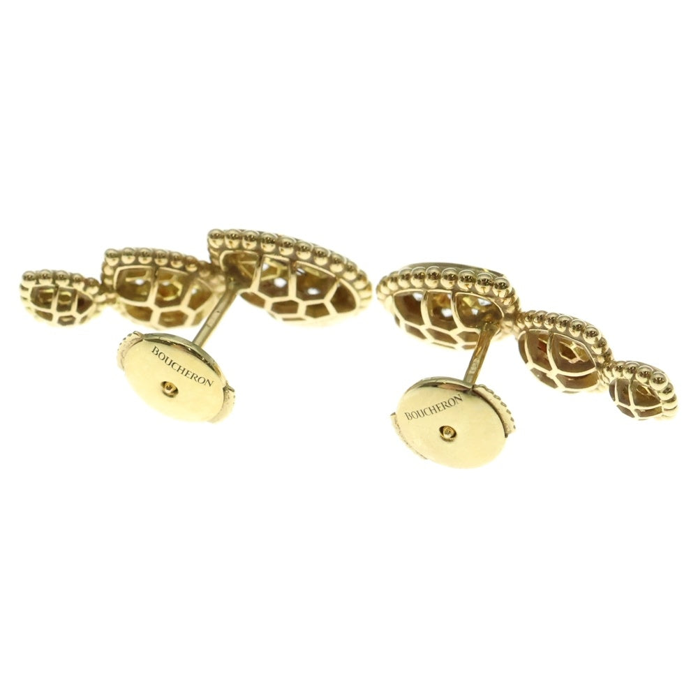 BOUCHERON(ブシュロン) セルパンボエム ダイヤモンド 3モチーフ ペンダント イヤリング ピアス Au750 K18YG イエローゴールド レディース