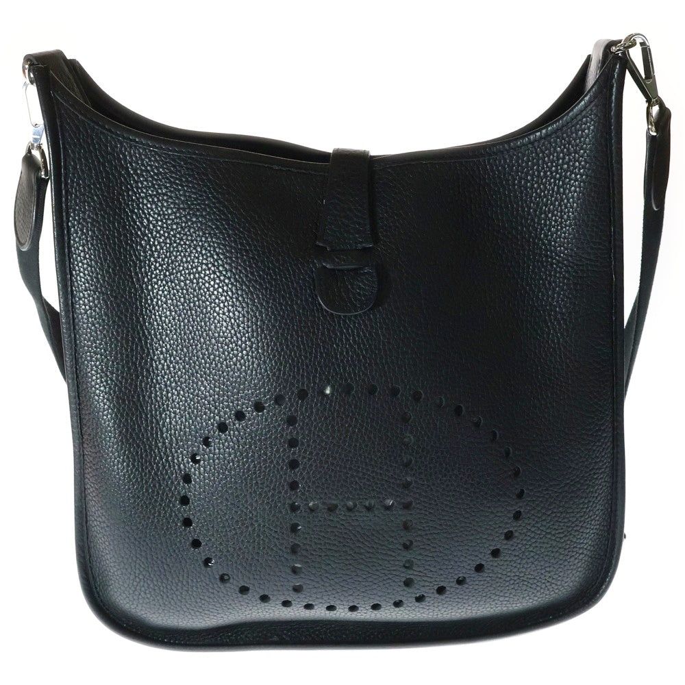 HERMES(エルメス) エヴリン3PM トリヨンクレマンス レザーショルダーバッグ ブラック レディース □H刻印