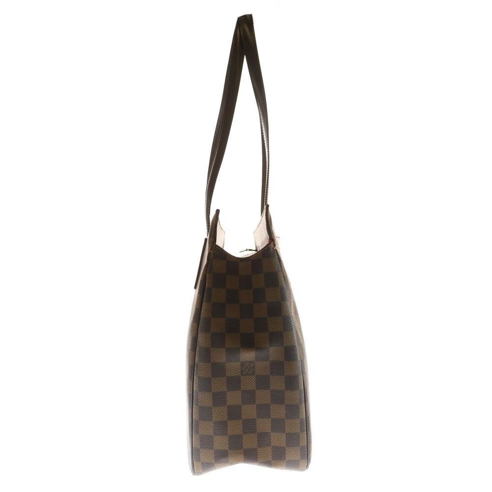 LOUIS VUITTON(ルイヴィトン) ダミエ パリオリGM トートバッグ ハンドバッグ ブラウン レザー×PVC ゴールド金具 N51124