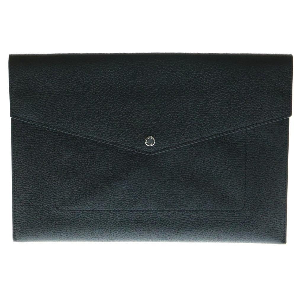 LOUIS VUITTON(ルイヴィトン) ポシェット エンベロップ クラッチバッグ セカンドバッグ ポーチ ケース ブラック レザー シルバー金具 M62250