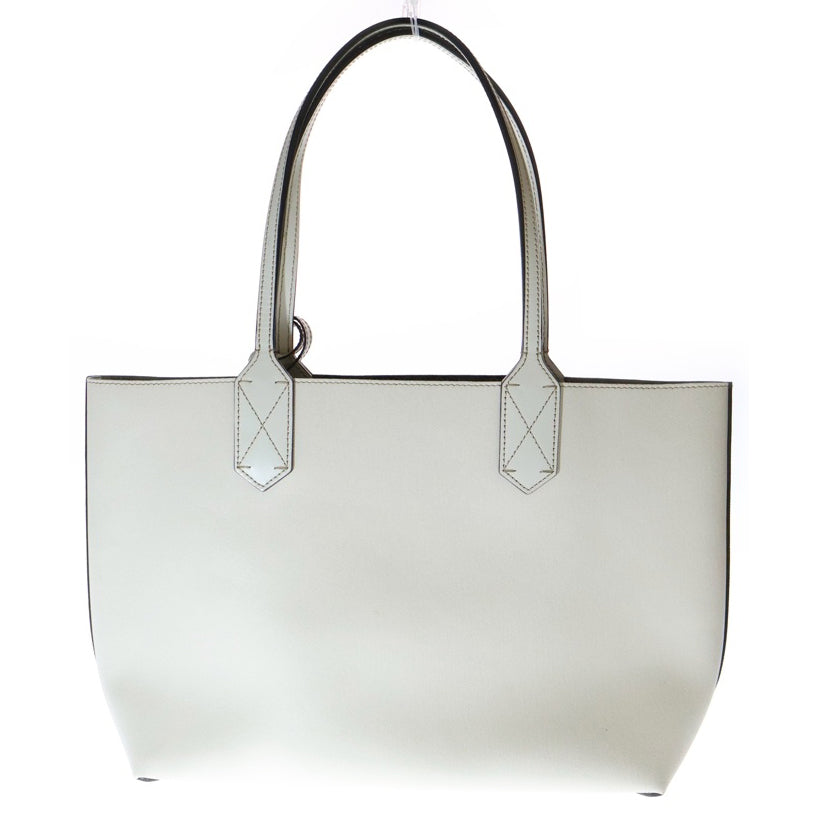 GUCCI(グッチ) GGスプリーム リバーシブル トートバッグ ハンドバッグ ホワイト×ベージュ PVC×レザー 368568