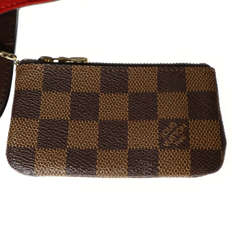 LOUIS VUITTON(ルイヴィトン) ダミエ ハムステッドPM ハンドバッグ トートバッグ ブラウン レザー×PVC ゴールド金具 N51205