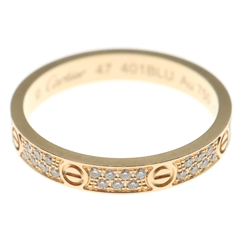 Cartier(カルティエ) ミニラブ パヴェダイヤ リング K18 Au750 PG ピンクゴールド 指輪