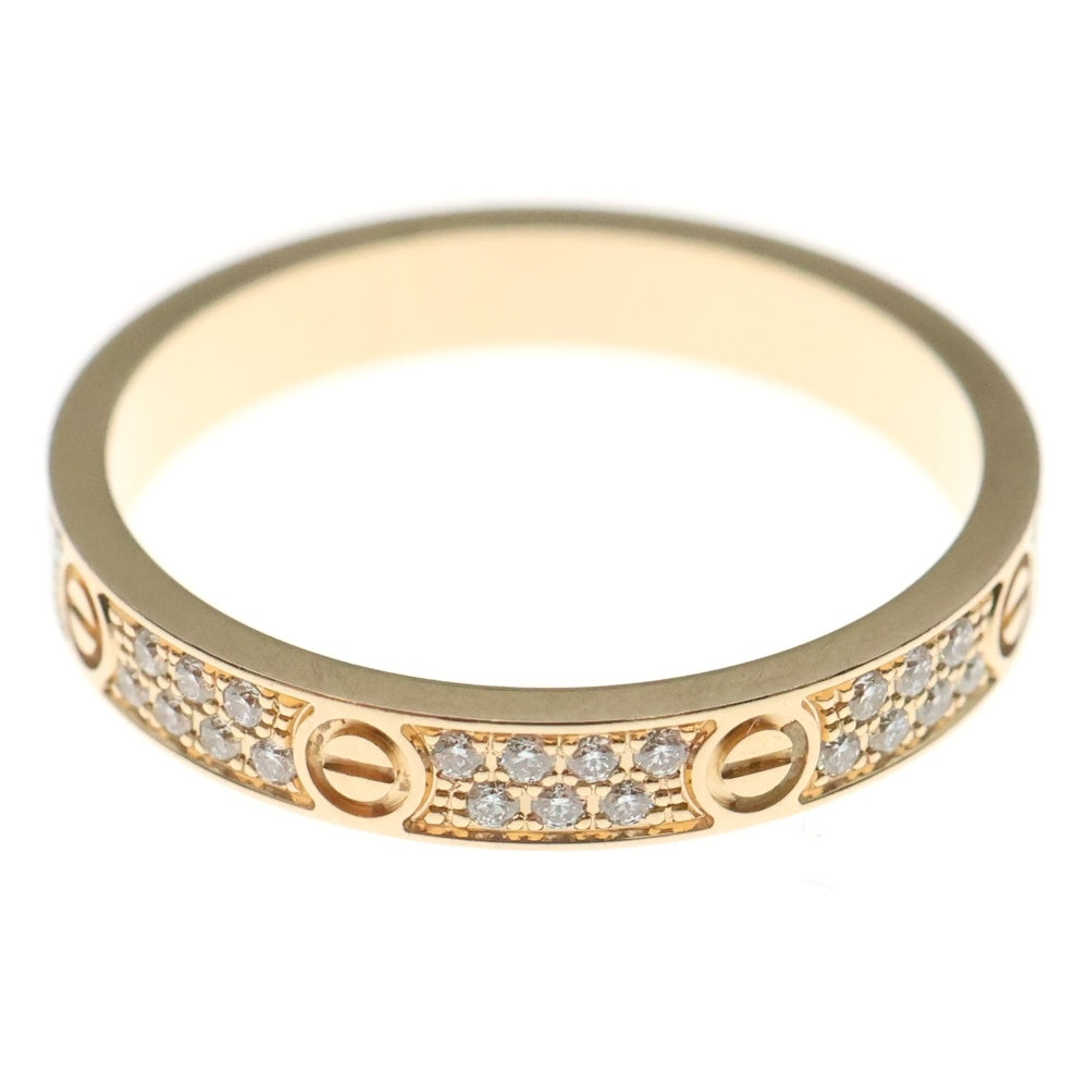 Cartier(カルティエ) ミニラブ パヴェダイヤ リング K18 Au750 PG ピンクゴールド 指輪