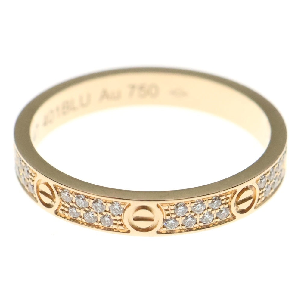 Cartier(カルティエ) ミニラブ パヴェダイヤ リング K18 Au750 PG ピンクゴールド 指輪