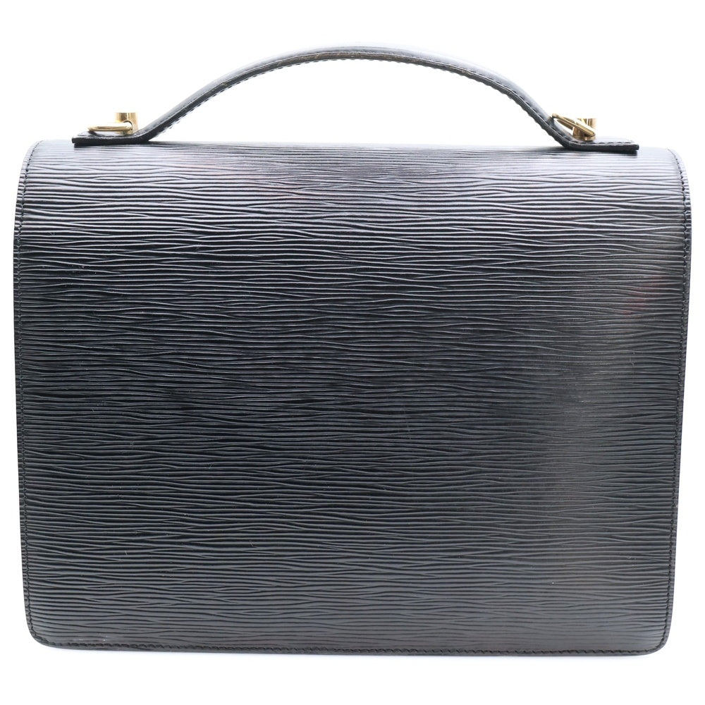 LOUIS VUITTON(ルイヴィトン) エピ モンソー レザー2WAYハンドバッグ ショルダーバッグ ブラック ゴールド金具 M52122