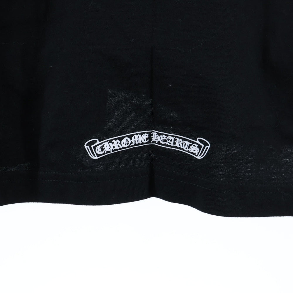CHROME HEARTS(クロムハーツ) CH SCROLL LABEL スクロールラベル アームプリント 長袖Tシャツ ロンT ブラック