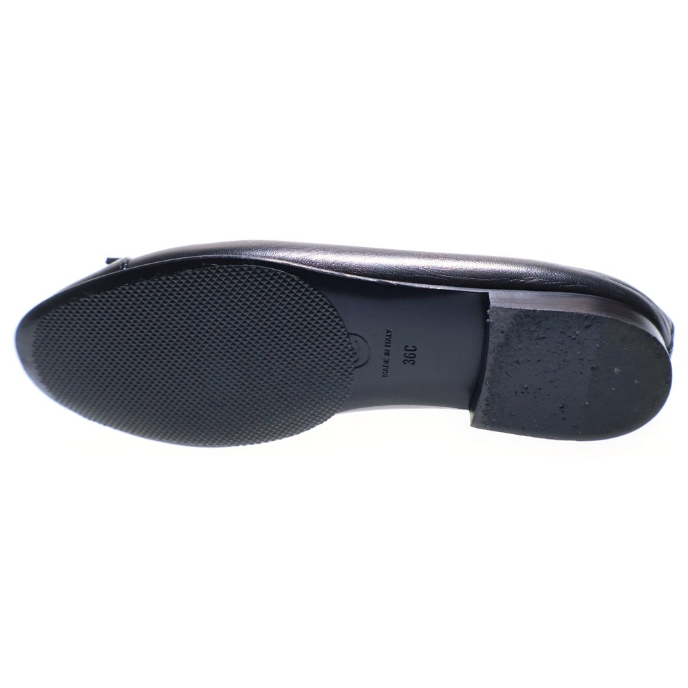 CHANEL(シャネル) ココマーク リボンモチーフレザーパンプス バレエシューズ ブラック レディース 36/23cm