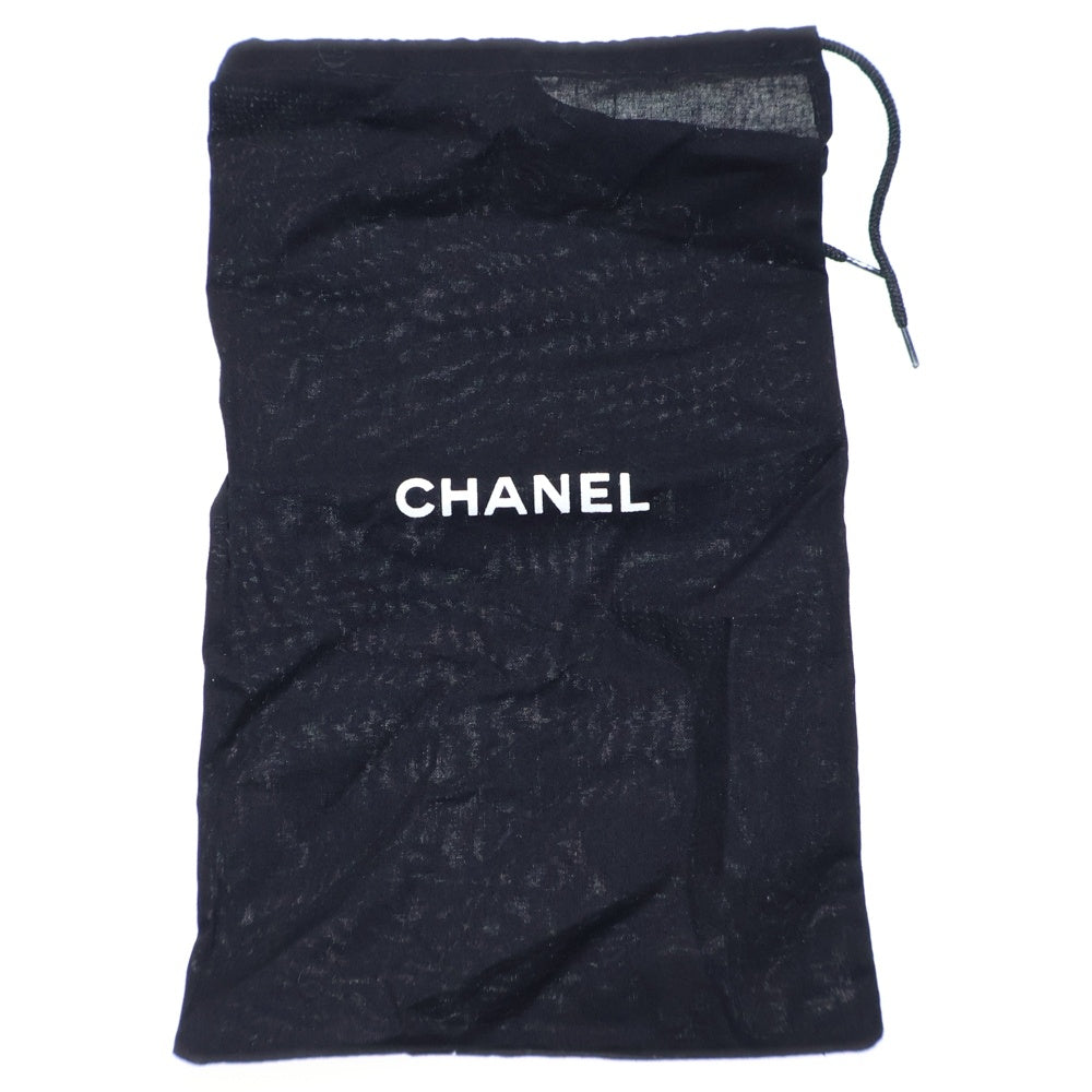 CHANEL(シャネル) ココマーク リボンモチーフレザーパンプス バレエシューズ ブラック レディース 36/23cm