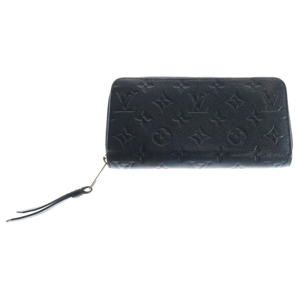 LOUIS VUITTON(ルイヴィトン) モノグラム アンプラント レザー ジッピーロングウォレット ノワール 長財布 ゴールド金具 ブラック M61864