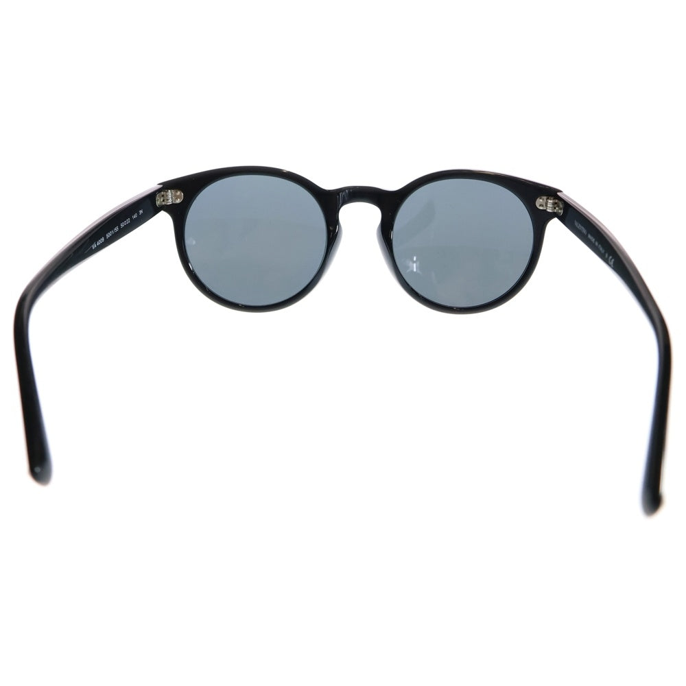 VALENTINO GARAVANI(ヴァレンチノガラヴァーニ) スタッズ サングラス ラウンド ブラックフレーム ブルーレンズ シルバー金具 va4009
