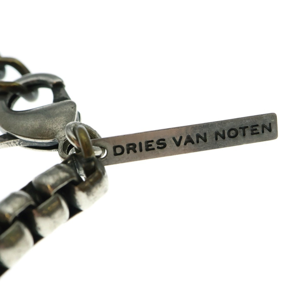 DRIES VAN NOTEN(ドリスヴァンノッテン) チェーンブレスレット シルバー×ゴールド SV 33.2g