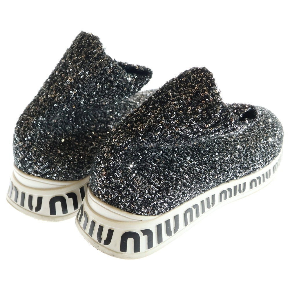 miumiu グリッター　スニーカー ミュウミュウ スリッポン グリッター キラキラ スニーカー これで