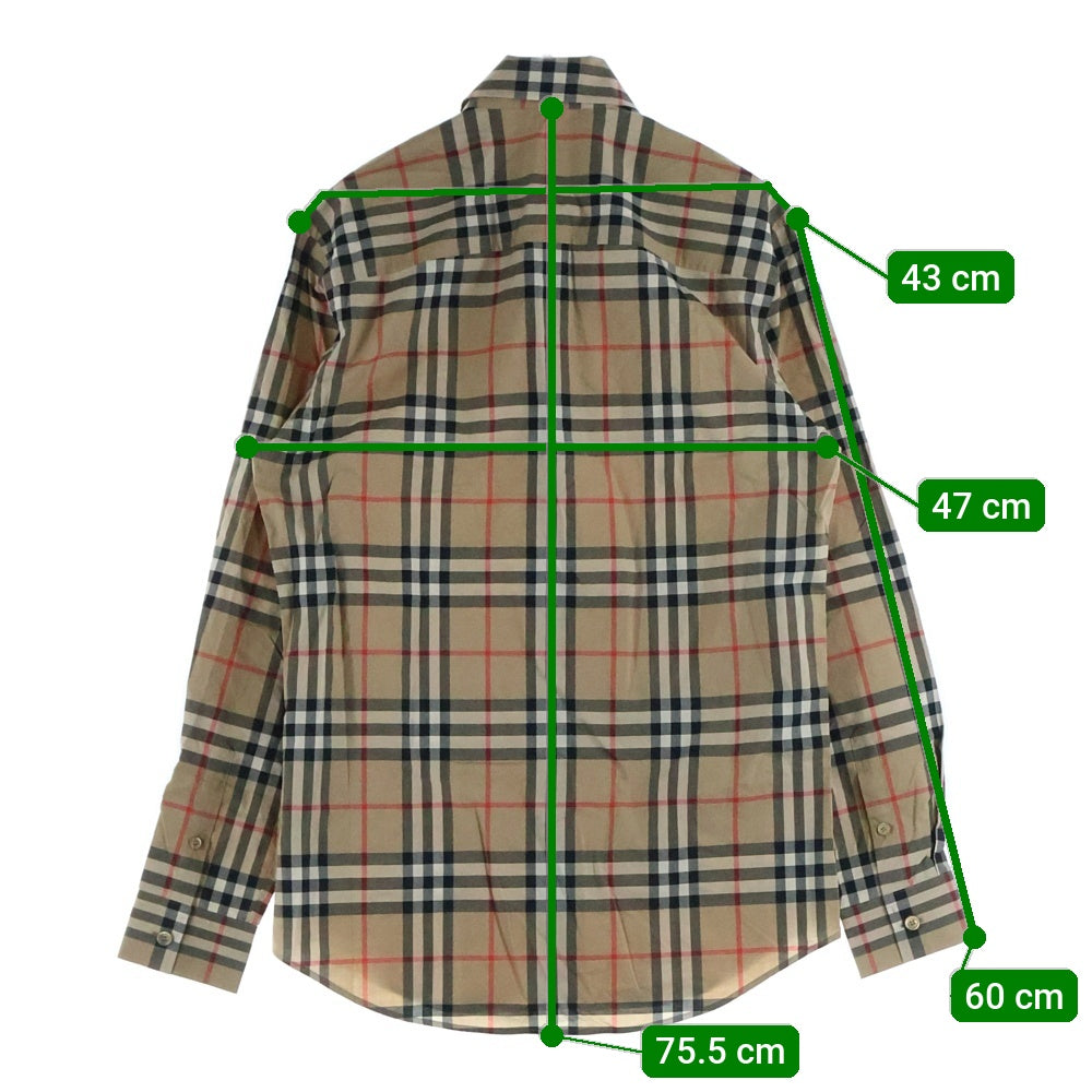 BURBERRY(バーバリー) ノバチェック 長袖シャツ ベージュ 8020863