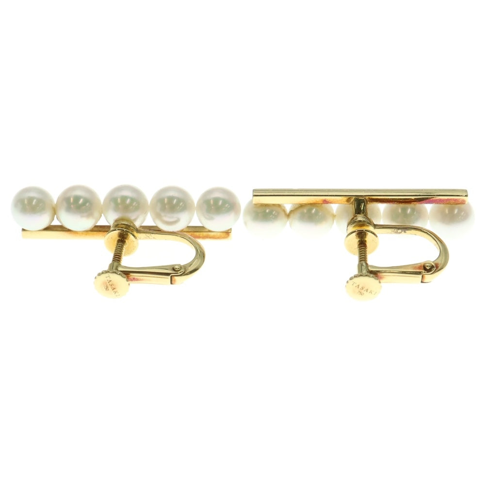 TASAKI(タサキ) バランス プラス パール付イヤリング K18YG イエロー