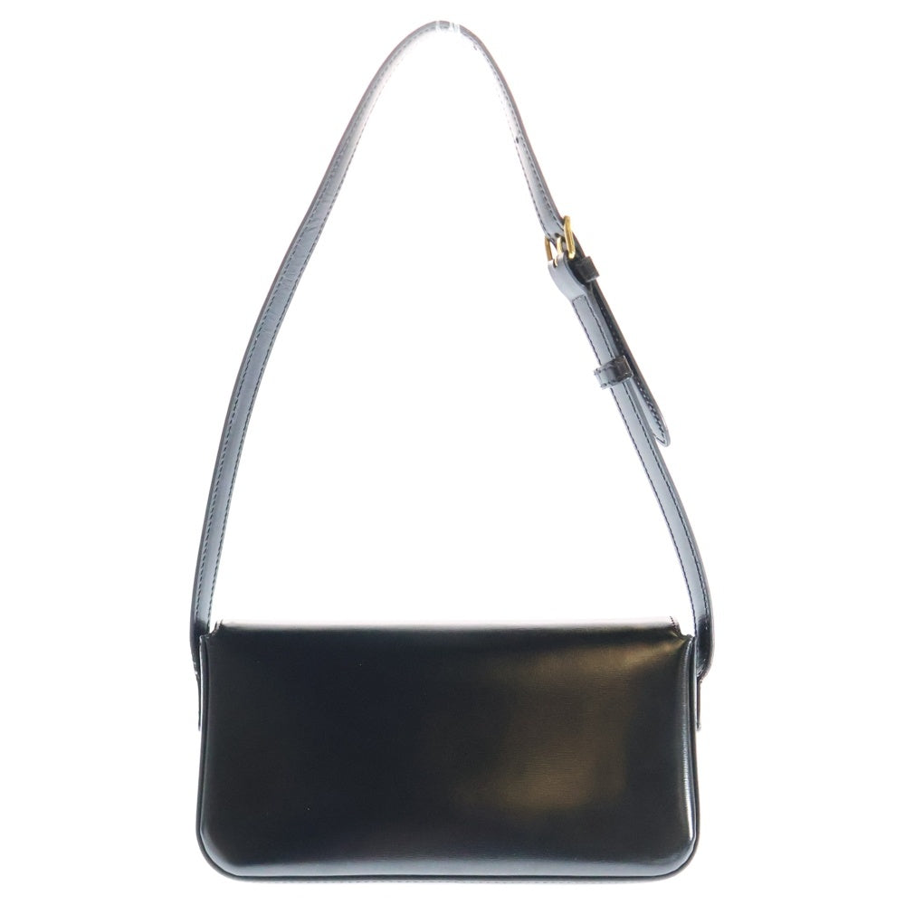 CELINE(セリーヌ) トリオンフ クロード ワンショルダーバッグ ハンドバッグ ブラック ゴールド金具 レザー