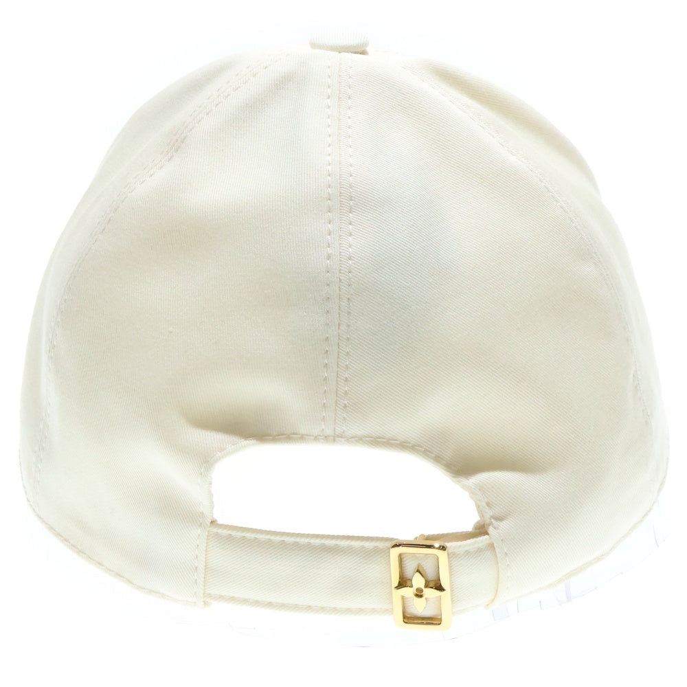 LOUIS VUITTON(ルイヴィトン) LVリミックス シグネチャー ワッペンロゴ コットン 6パネル ベースボールキャップ 帽子 アイボリー/ピンク M7289M