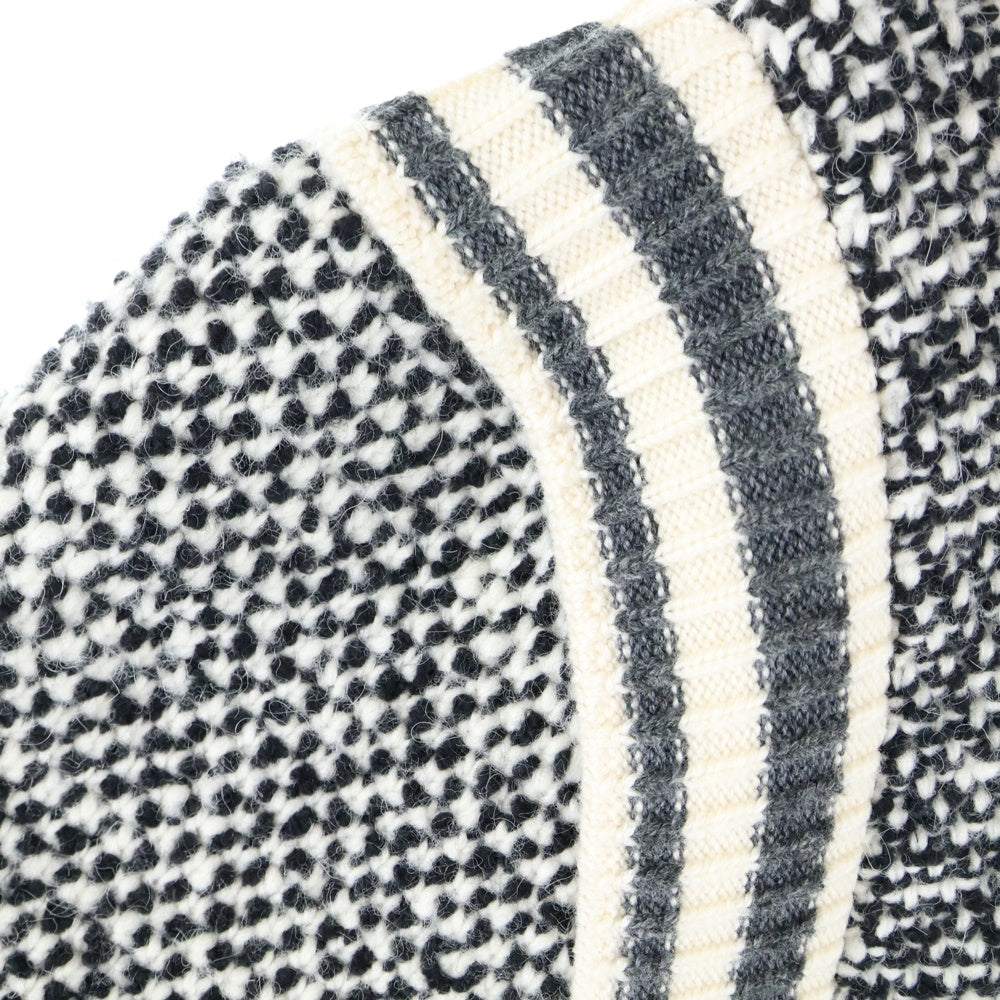 LOUIS VUITTON(ルイヴィトン) 21AW モノグラム ニットスタジャン ブルゾン グレー RW212B IS4 FLKC83