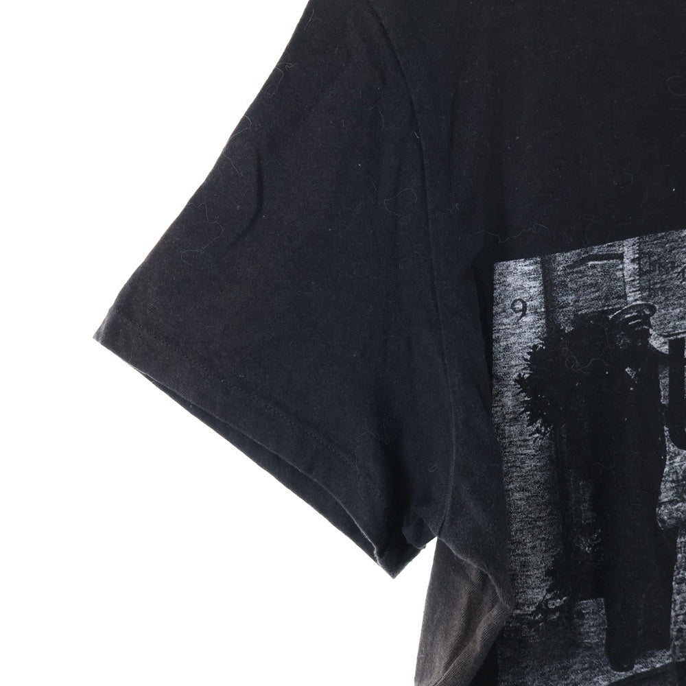 Christian Dior(クリスチャンディオール) ロゴクルーネック半袖フォトTシャツ カットソー ブラック 853T03TY428