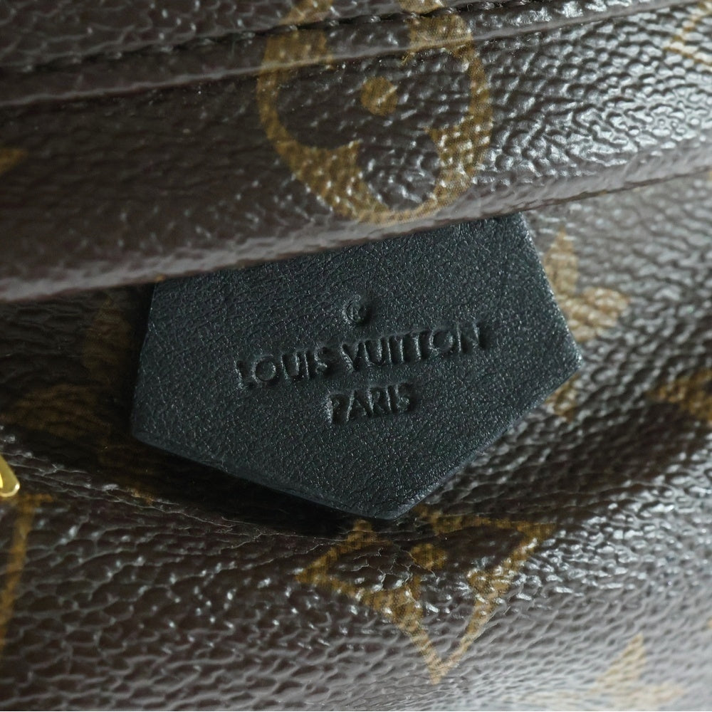 LOUIS VUITTON(ルイヴィトン) モノグラム パームスプリングス ミニ リュックサック バックパック ブラウン×ブラック レザー×PVC ゴールド金具 M41562