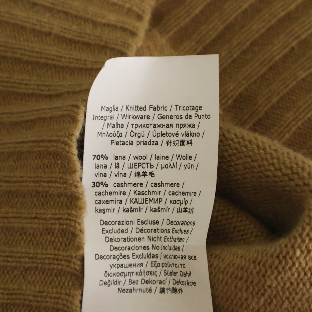 Max Mara(マックスマーラ) ビジュー装飾 カシミヤ混 ウール ニット プルオーバーパーカー フーディー ブラウン レディース 2313660739 6 50