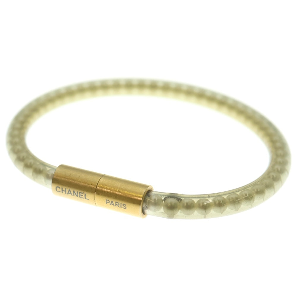 CHANEL(シャネル) シャネル マグネット フェイクパール ブレスレット ホワイト ゴールド金具