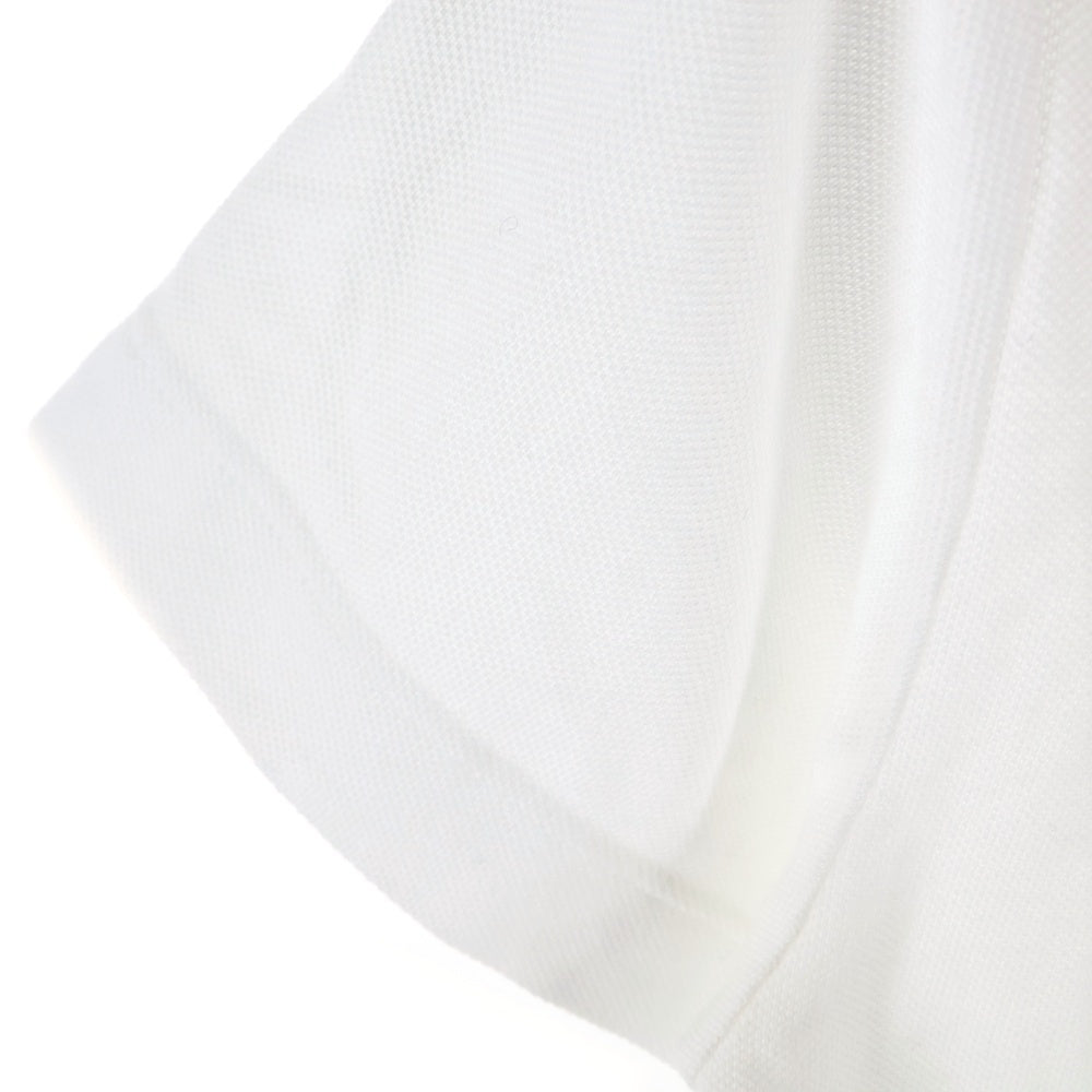 BURBERRY(バーバリー) ノバチェック柄切り替え ラバーワッペンロゴ 半袖ポロシャツ ワンピース ホワイト/ベージュ レディース キッズ 8053562