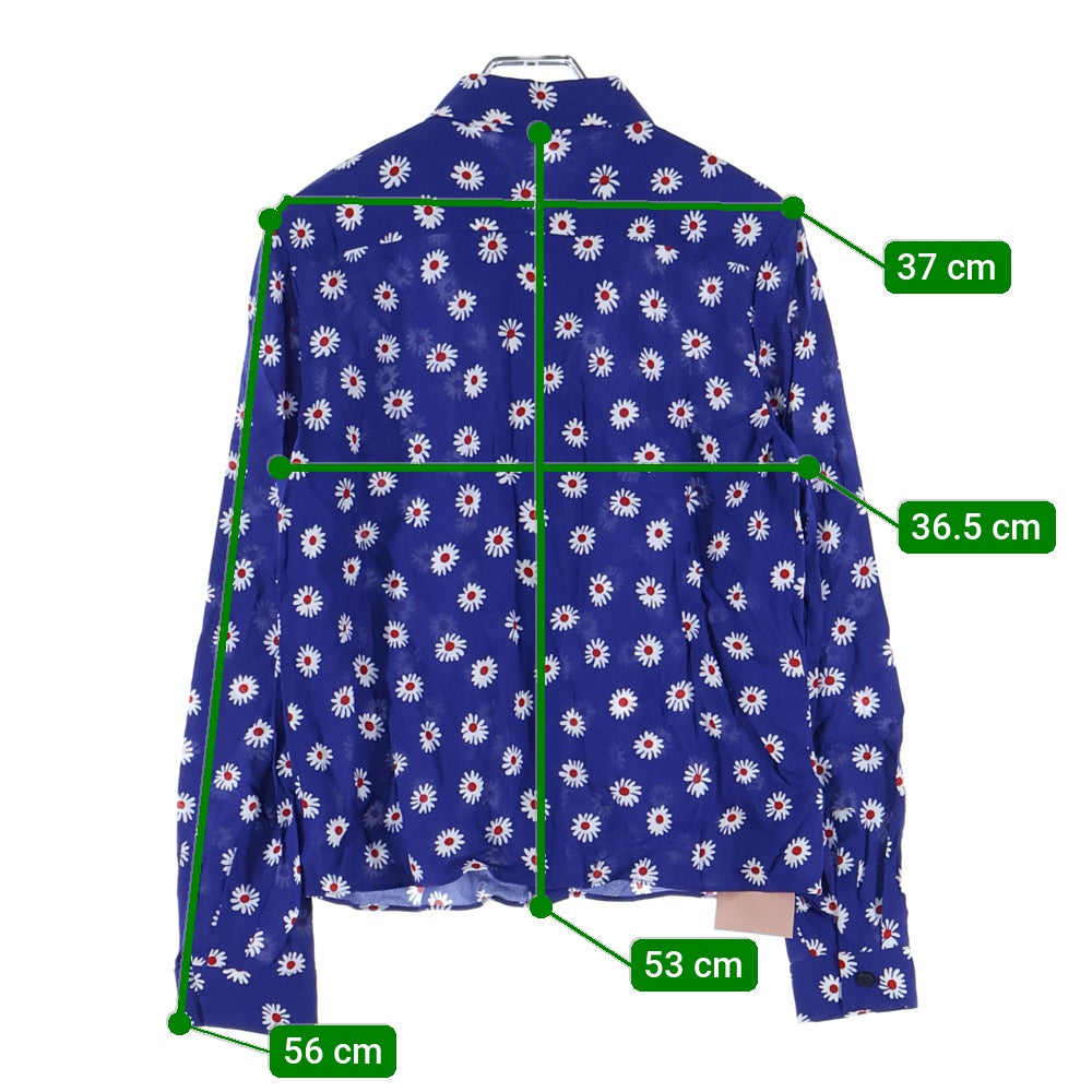 miumiu(ミュウミュウ) 18SS フラワー総柄プリント ビスコース フリル