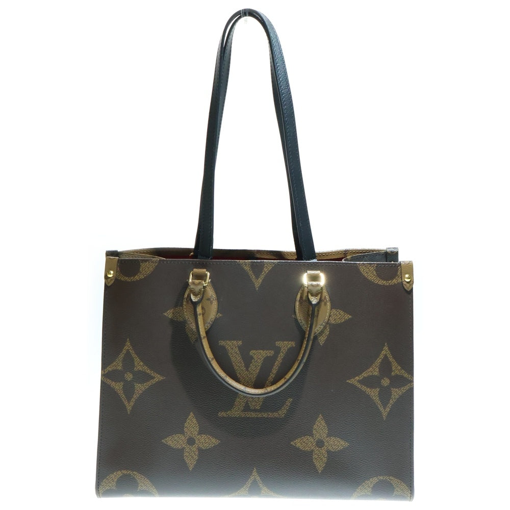 LOUIS VUITTON(ルイヴィトン) モノグラムジャイアント オンザゴーMM トートバッグ ハンドバッグ ブラウン ゴールド金具 レザー M45321