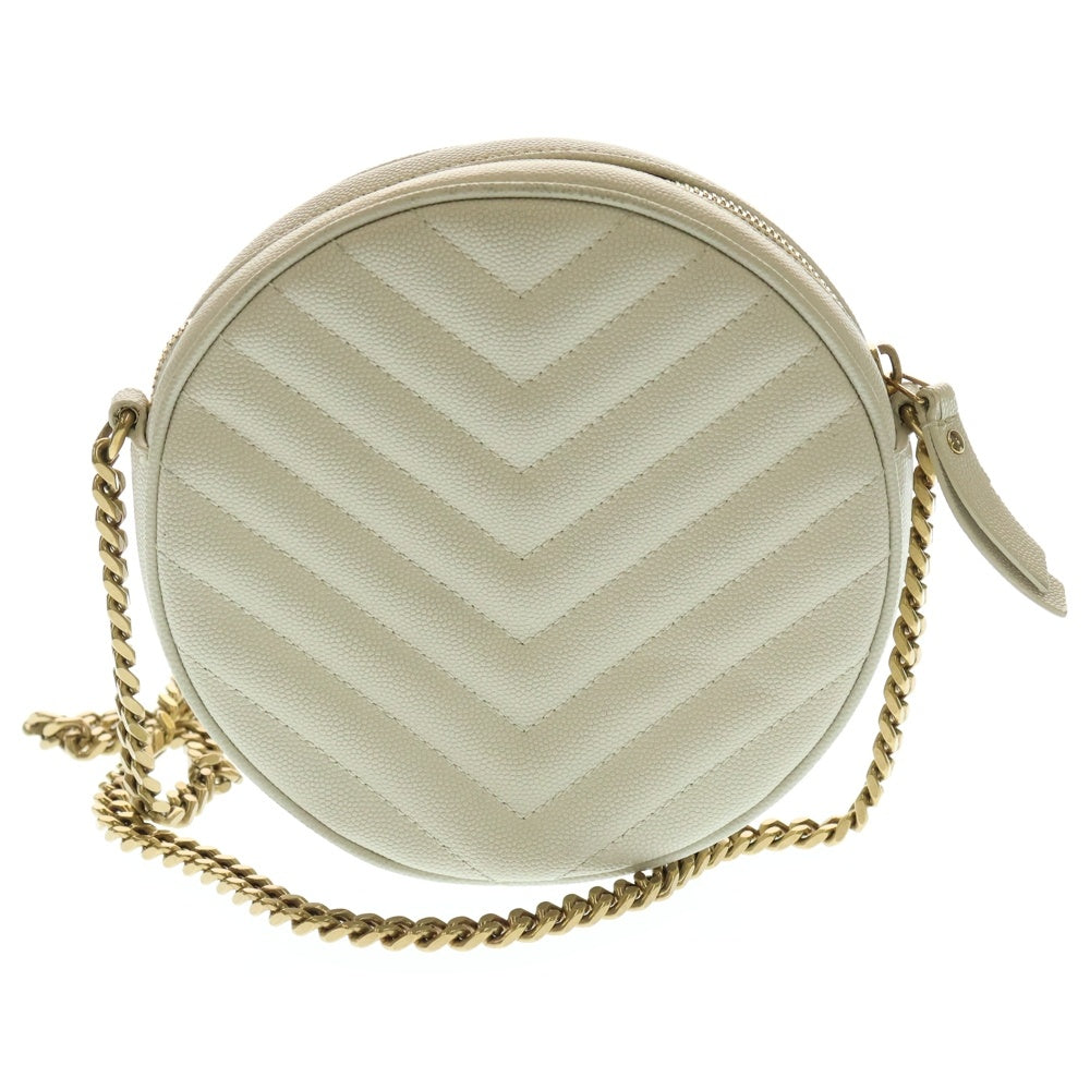 SAINT LAURENT サンローラン ヴィニル ホワイト チェーンバッグ SAINT LAURENT サンローラン チェーンショルダーバッグ ヴィニル