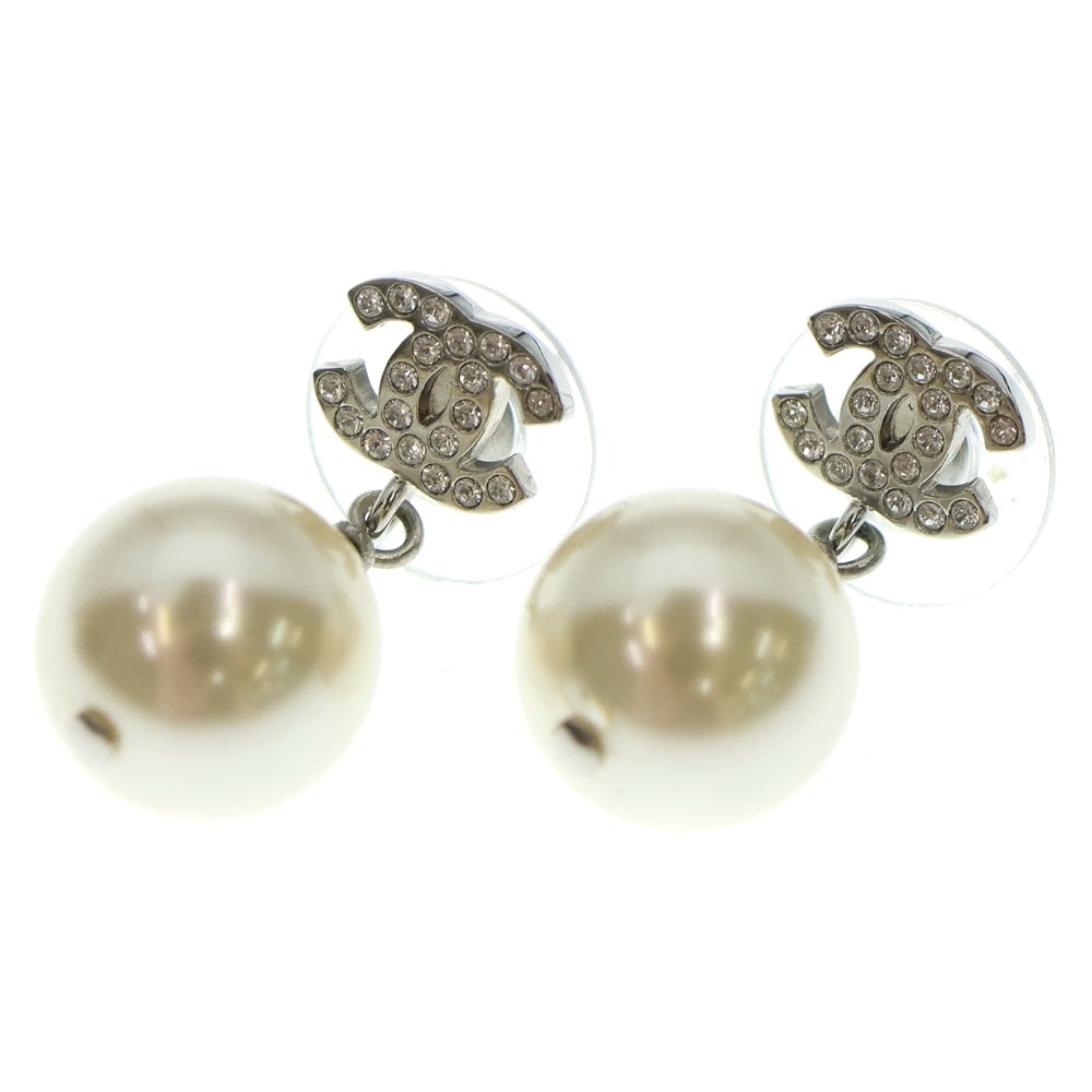 CHANEL(シャネル) B19V ココマーク パールイヤリング イヤーアクセサリー シルバー金具 A36138