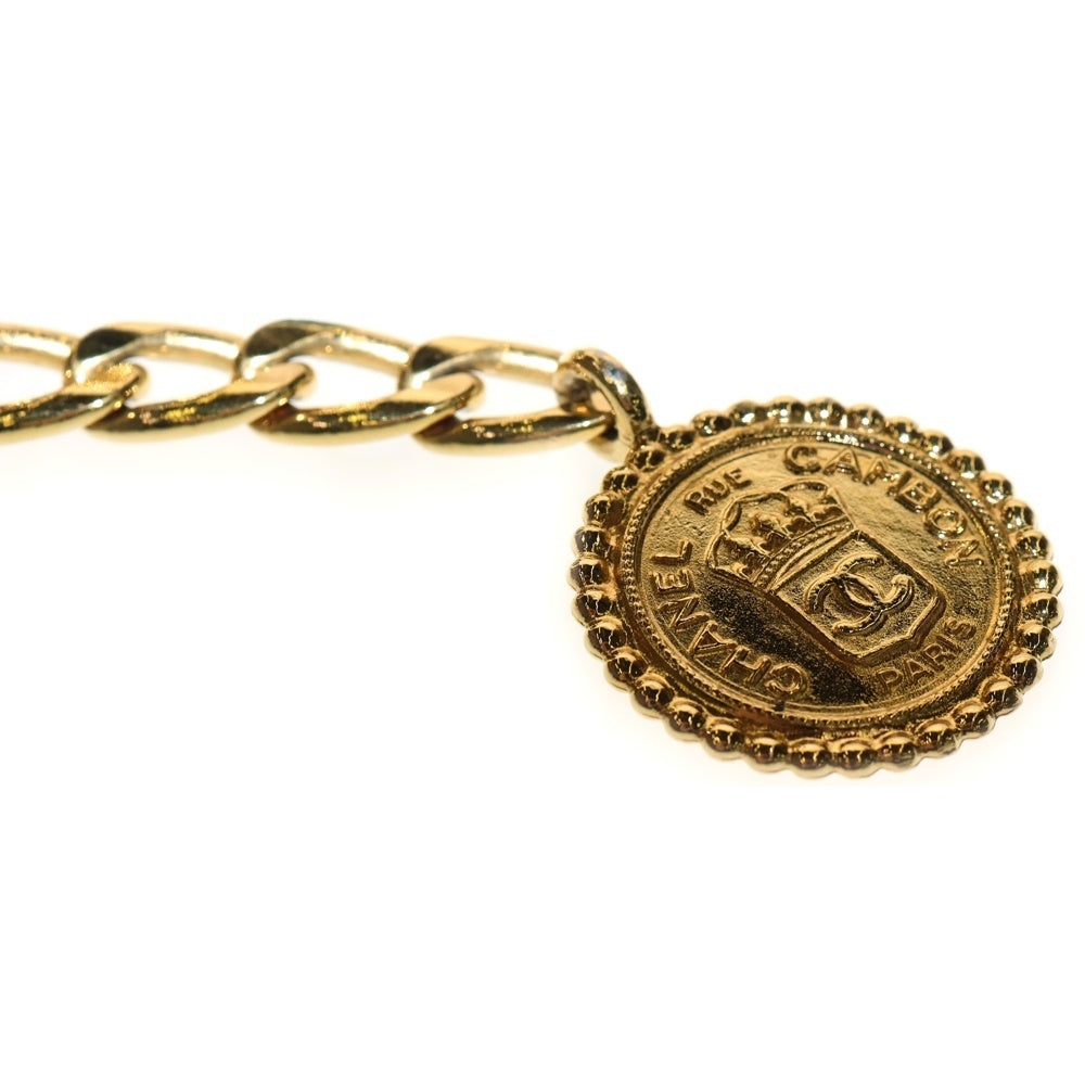 CHANEL(シャネル) カンボンコイン ベルト ブラック×ゴールド GP×レザー