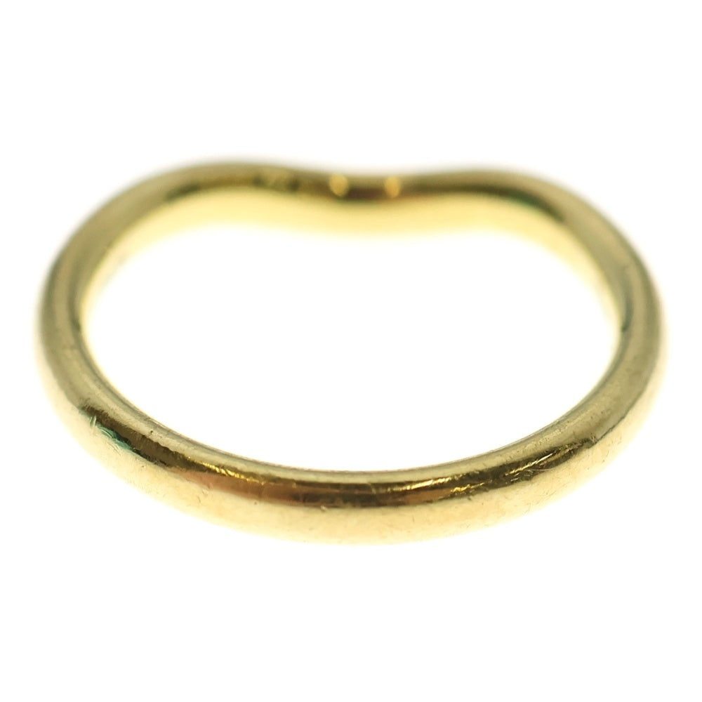 TIFFANY & Co.(ティファニー) エルサペレッティ カーブドバンド ダイヤ付リング 指輪 Au750YG イエローゴールド レディース