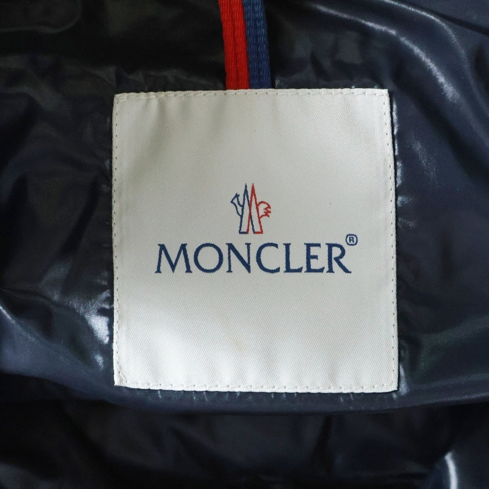 MONCLER(モンクレール) GHANY ガー二ー ワッペンロゴ ジップアップ ダウンベスト ブラック レディース 220934830105 68950