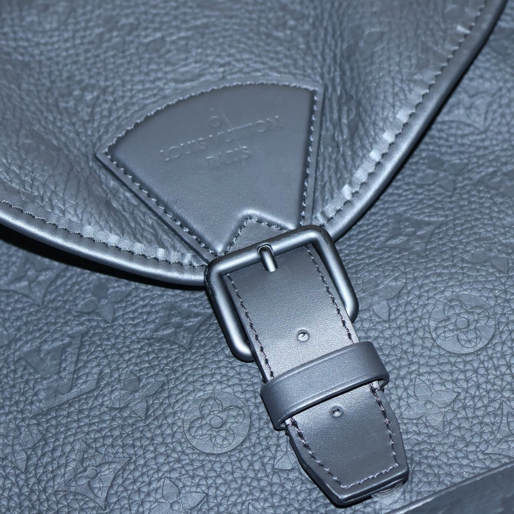 LOUIS VUITTON(ルイヴィトン) モンスリ バックパック モノグラム アンプラント エンボスレザー リュックサック ブラック M23127