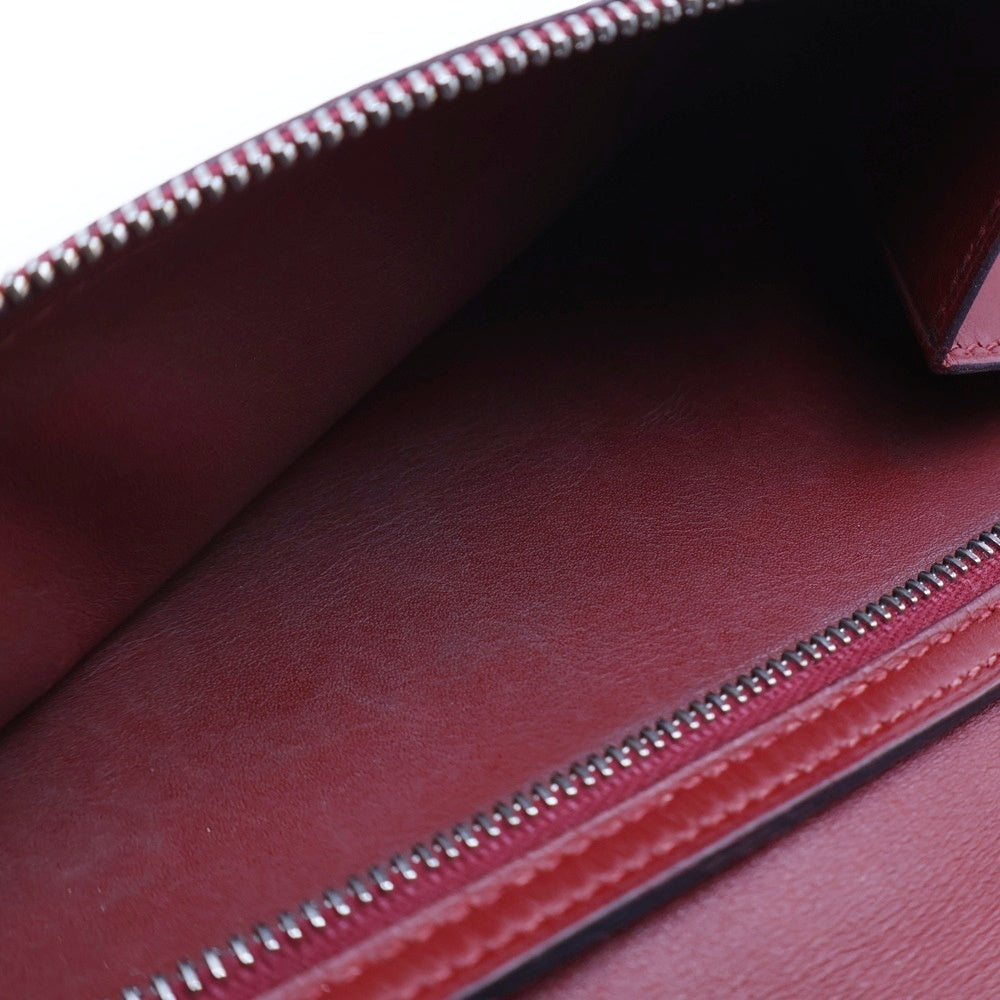 HERMES(エルメス) ベアンクラシック ボックスカーフ レザーロングウォレット 二つ折り長財布 ブラウン □E刻印