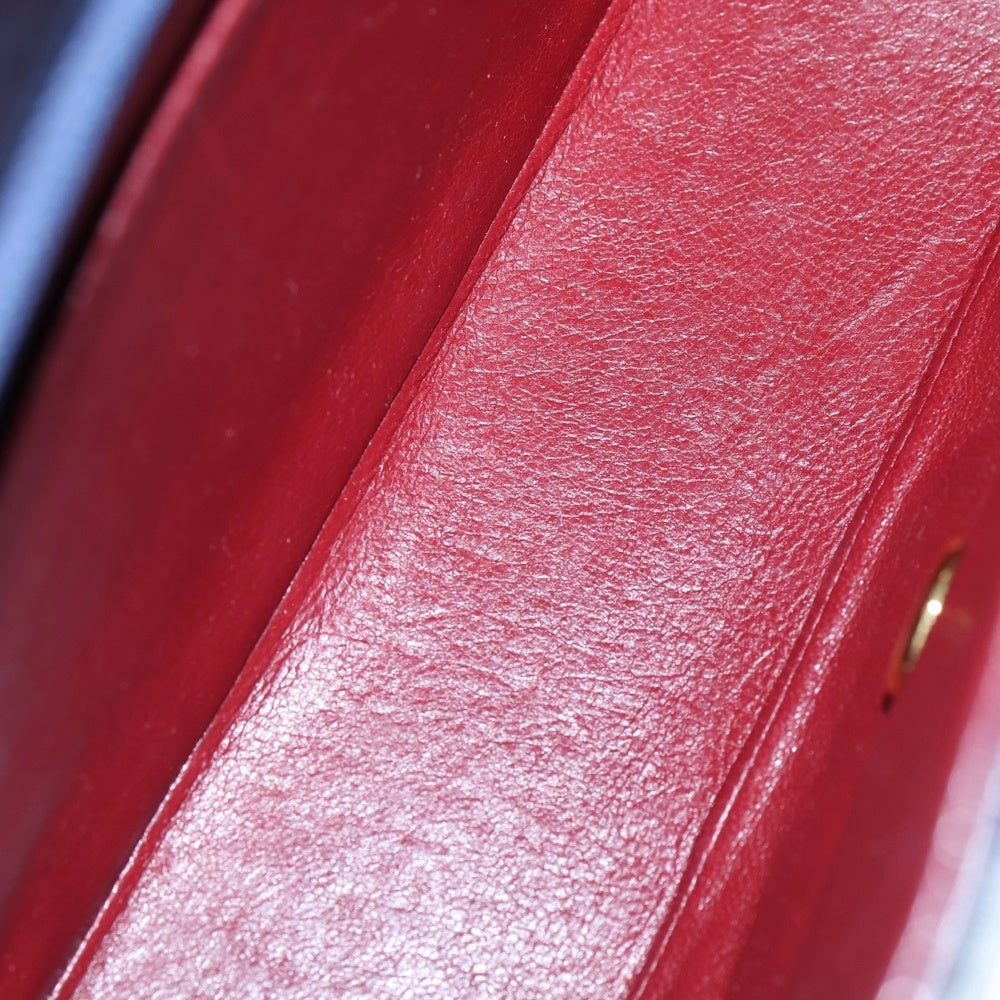 CHANEL(シャネル) ダイアナ ハーフムーン チェーンショルダーバッグ ハンドバッグ ネイビー ゴールド金具 ラムスキン