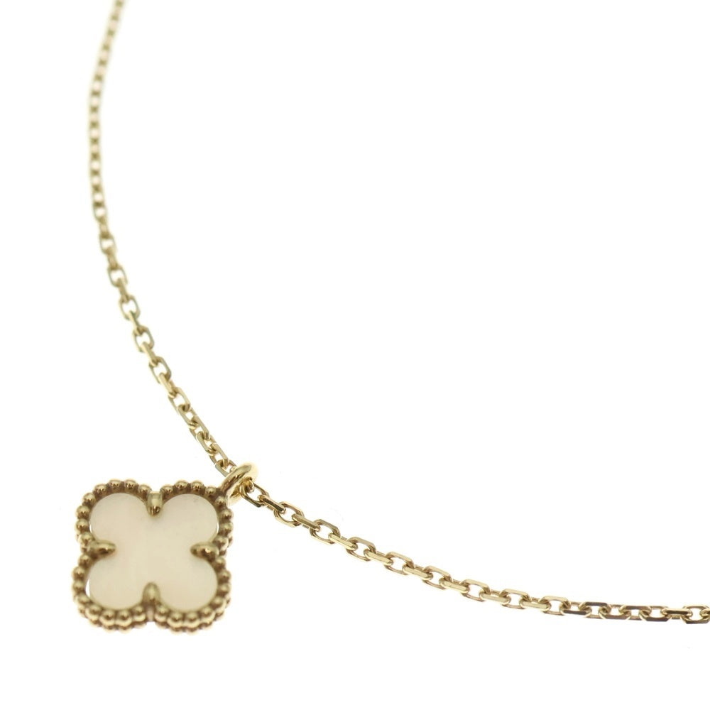 Van Cleef & Arpels(ヴァンクリーフアンドアーペル) スウィートアルハンブラ マザーオブパール ネックレス イエローゴールド Au750YG VCARF69100 ジュエリー