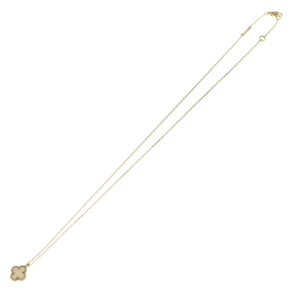 Van Cleef & Arpels(ヴァンクリーフアンドアーペル) スウィートアルハンブラ マザーオブパール ネックレス イエローゴールド Au750YG VCARF69100 ジュエリー