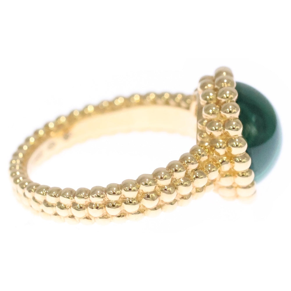 Van Cleef & Arpels(ヴァンクリーフアンドアーペル) ペルレ クルール マラカイト イエローゴールド Au750YG #52 VCARP4DP52 指輪 ジュエリー
