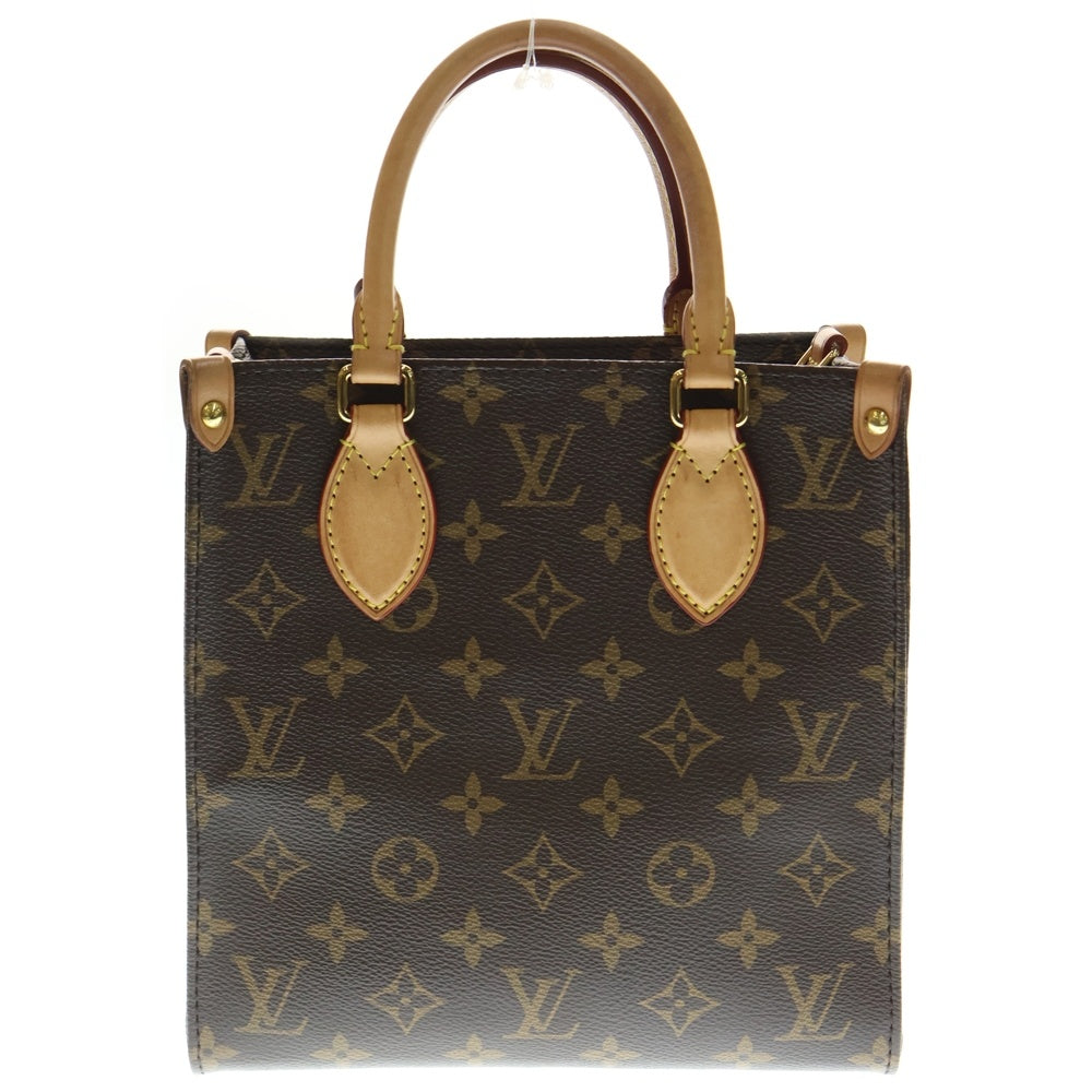 LOUIS VUITTON(ルイヴィトン) モノグラム サックプラBB 2WAYバッグ ショルダーバッグ ハンドバッグ ミニトートバッグ ブラウン ゴールド金具 レザー×PVC M46265