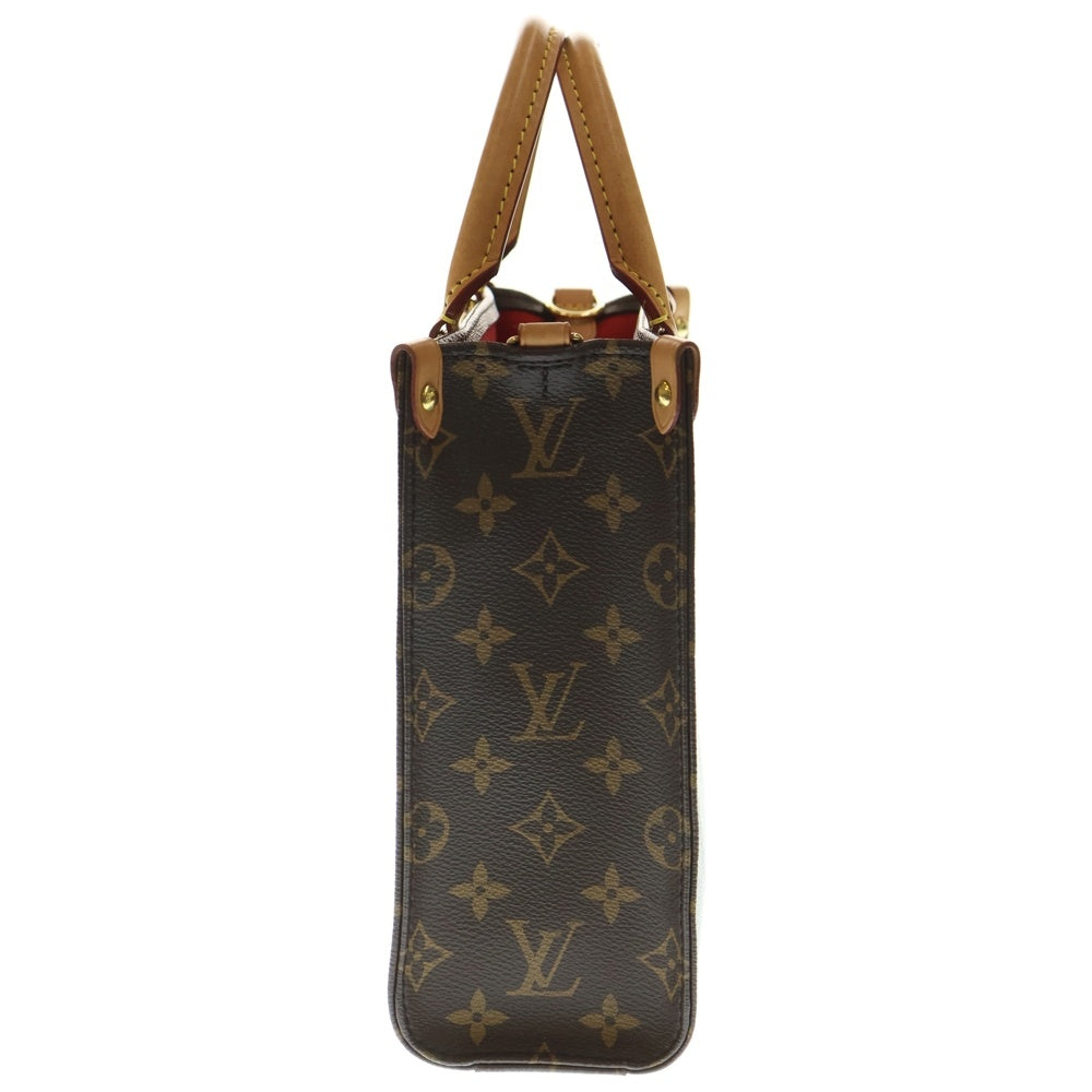 LOUIS VUITTON(ルイヴィトン) モノグラム サックプラBB 2WAYバッグ ショルダーバッグ ハンドバッグ ミニトートバッグ ブラウン ゴールド金具 レザー×PVC M46265